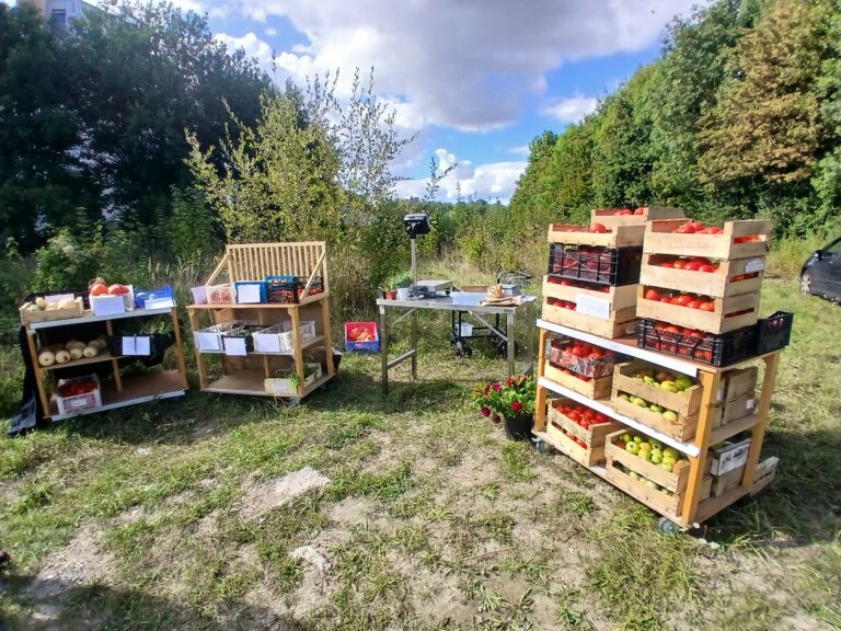 Première vente à la ferme